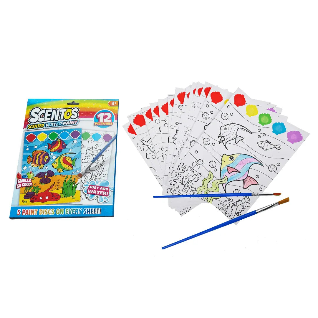 Scentos Magic Painting Pictures, 12 Sheets