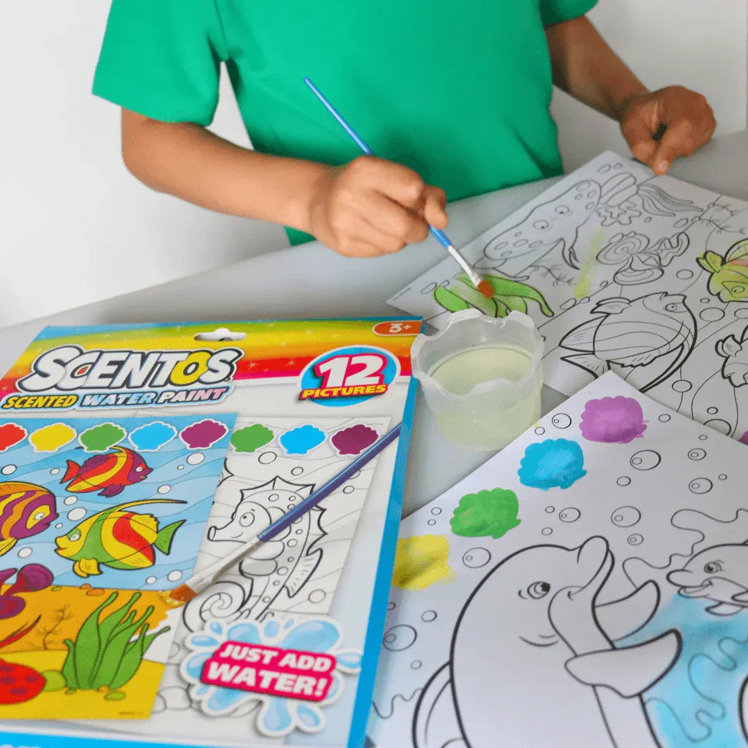 Scentos Magic Painting Pictures, 12 Sheets