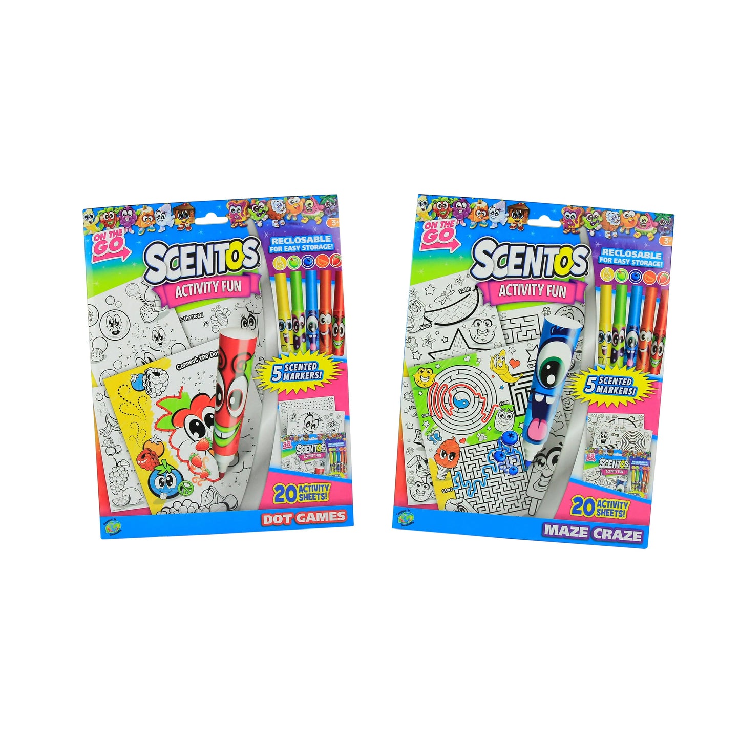 On The Go Scented Activity Fun Sets - Dot To Dot