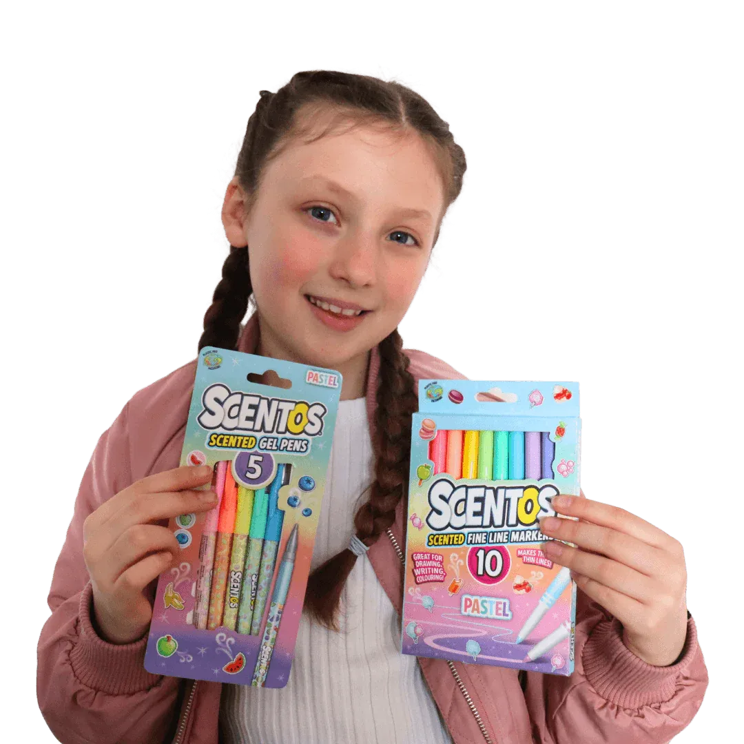 Scentos Pastel Gel Pens, Pack Of 5