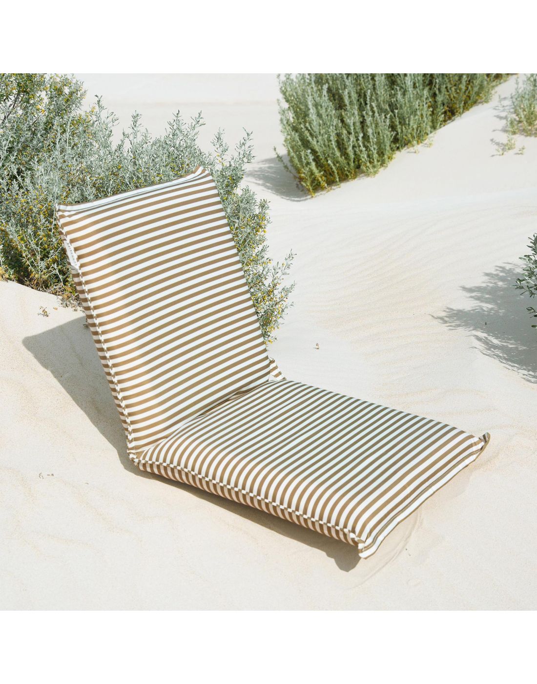 Folding Seat the Vacay Khaki Stripe