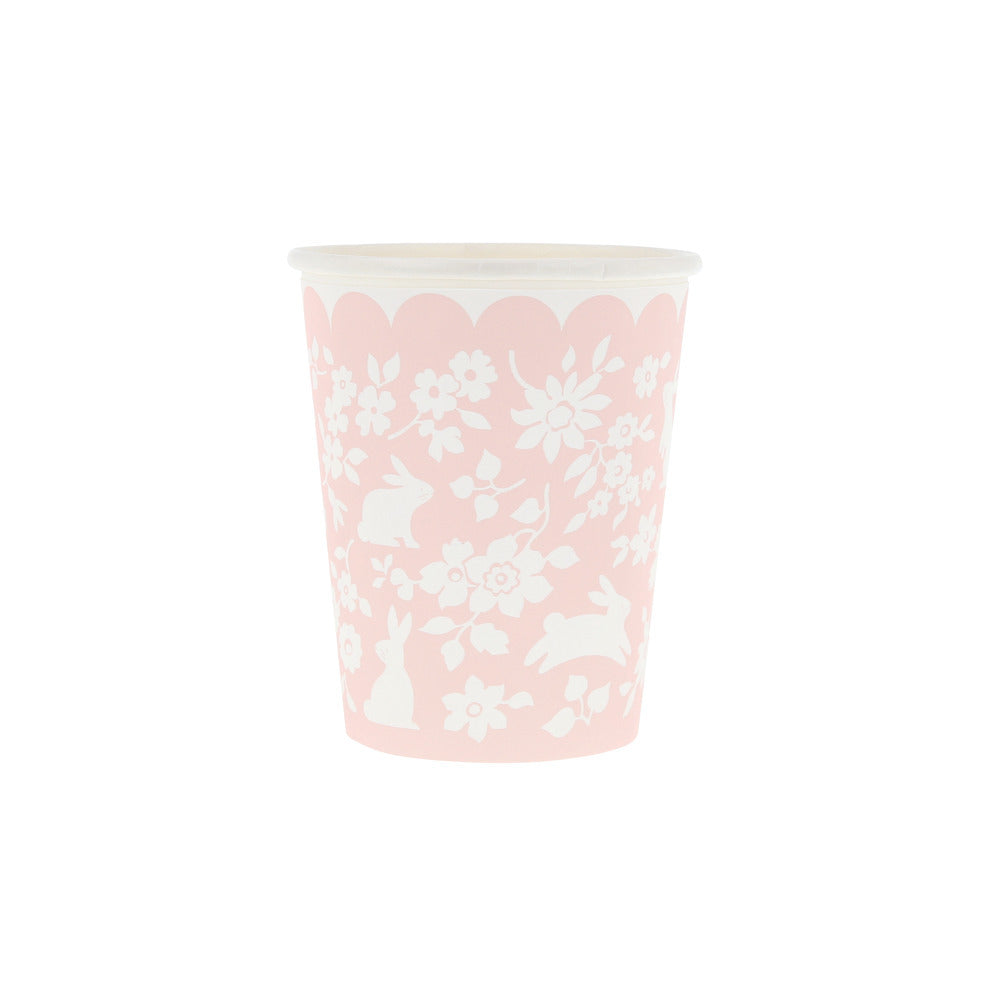 Ditsy Bunny Cups (x 8)