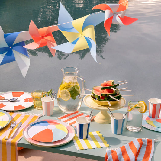 Pool Float Dinner Plates | Pack of 8