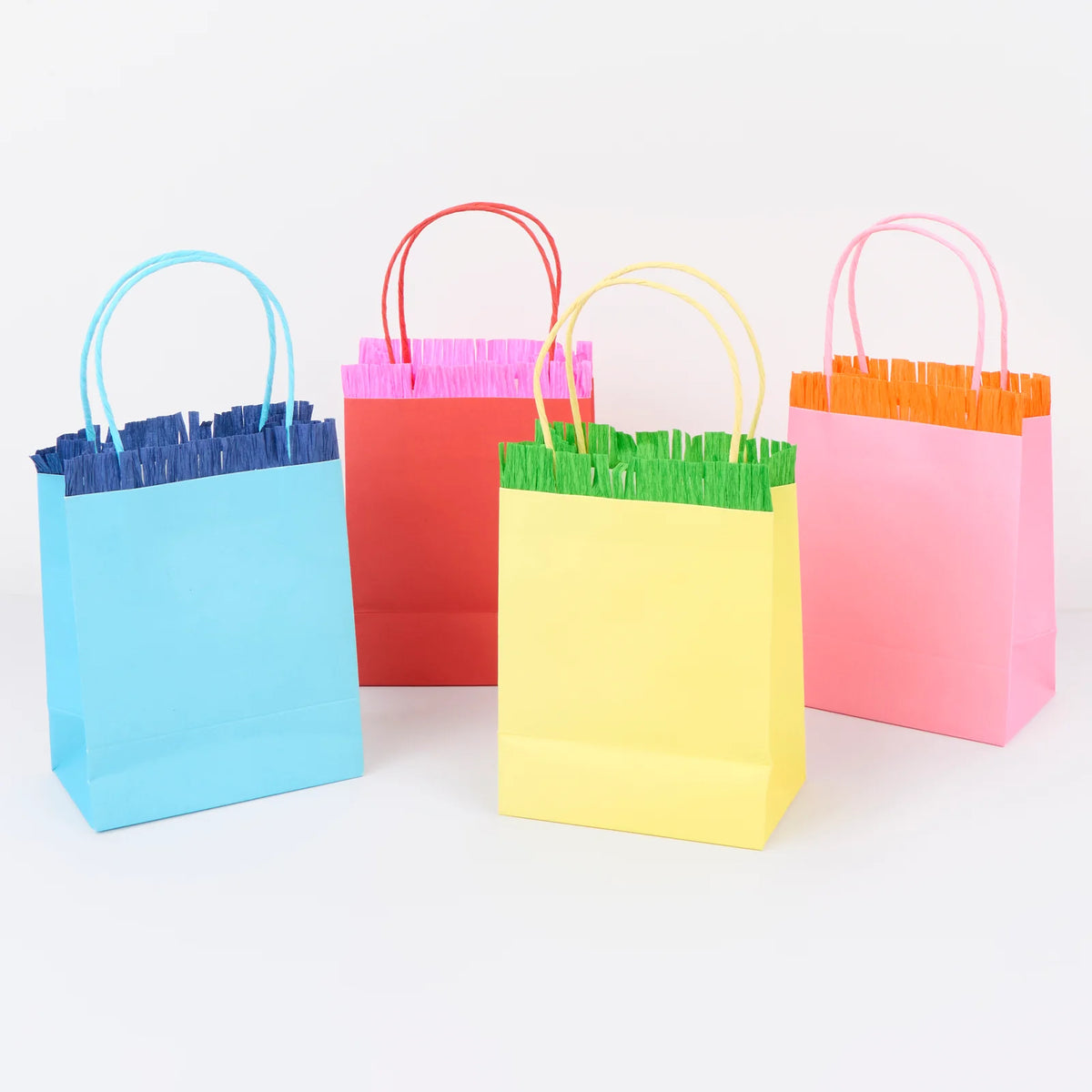 Bright Fringed Party Bags | Pack of 8