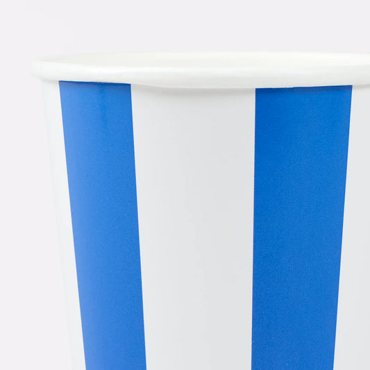 Beach Striped Cups | Pack of 8