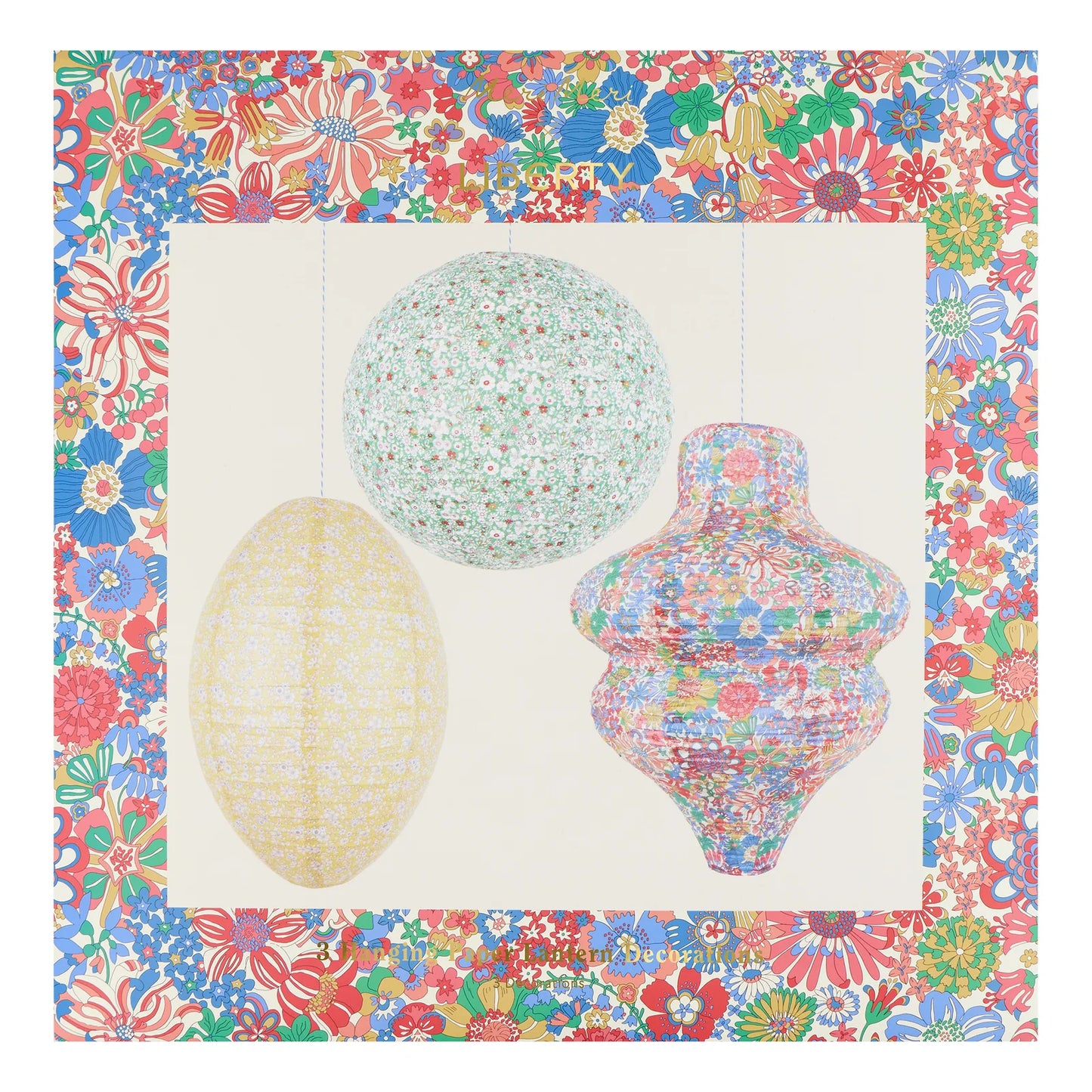 Meri Meri x Liberty Bright Lanterns | Pack of 3