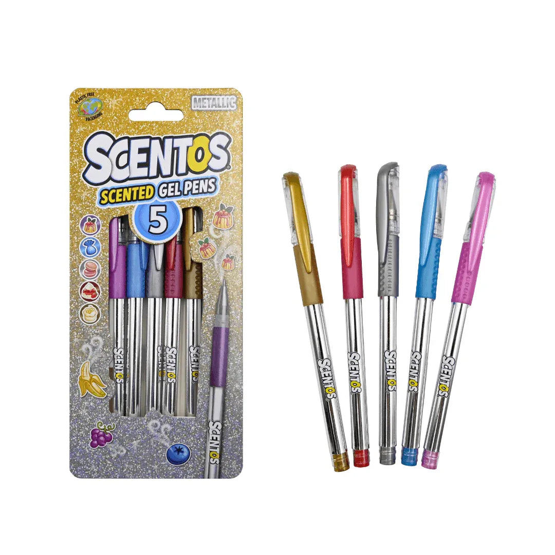 Scented Metallic Gel Pens (Pack Of 5)