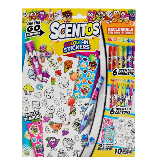 Scentos On The Go Colour In Stickers
