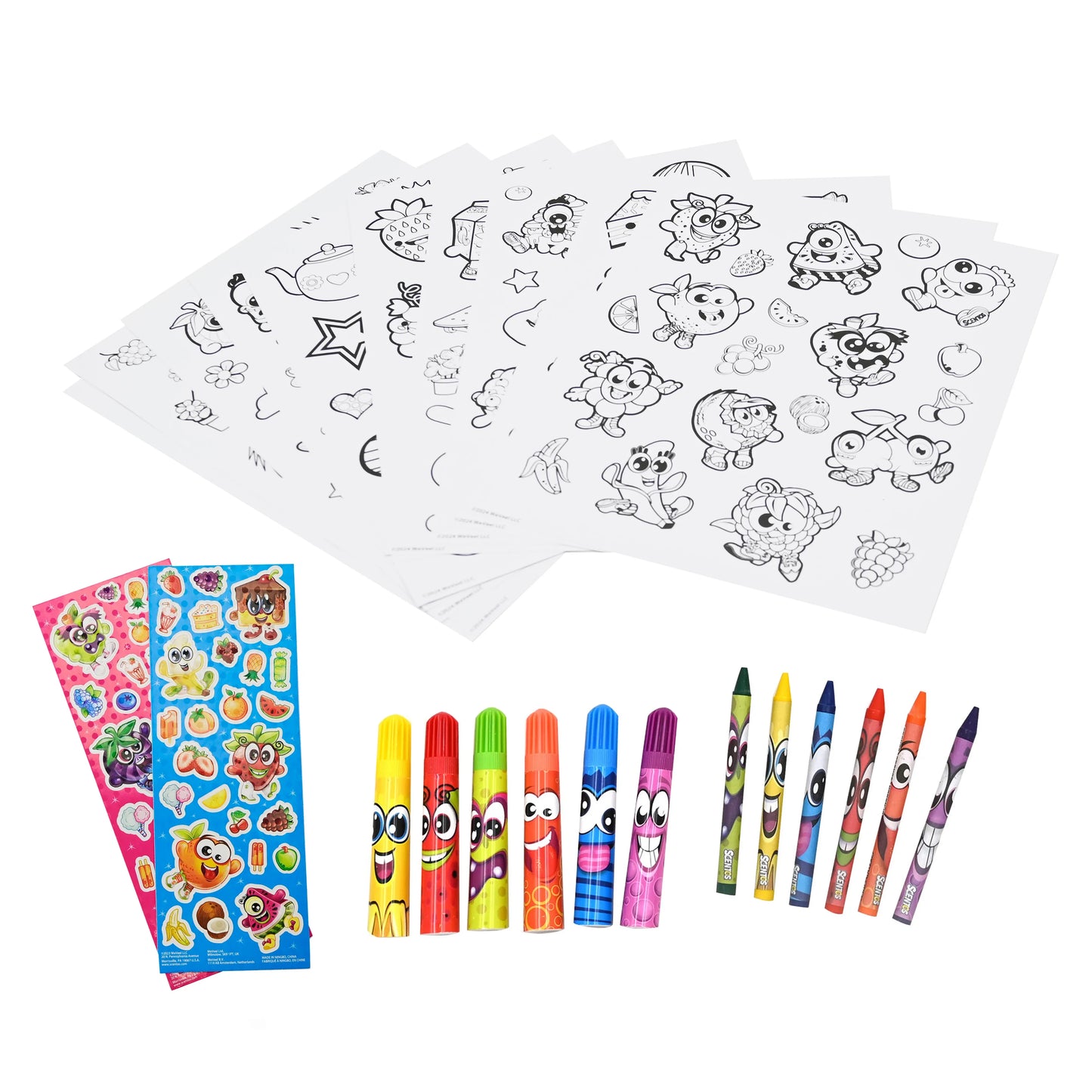 Scentos On The Go Colour In Stickers