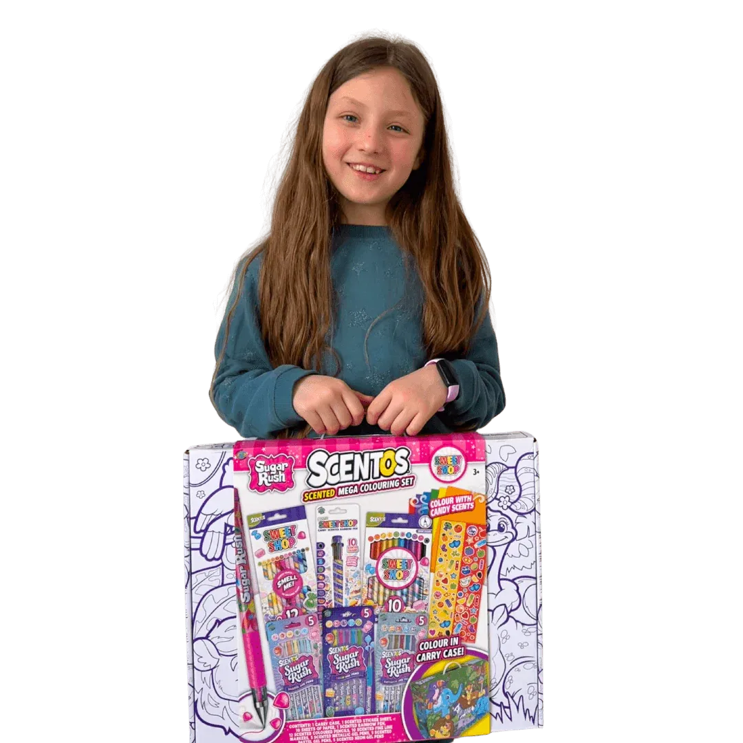 Scentos Sugar Rush Sweet Shop Mega Colouring Set