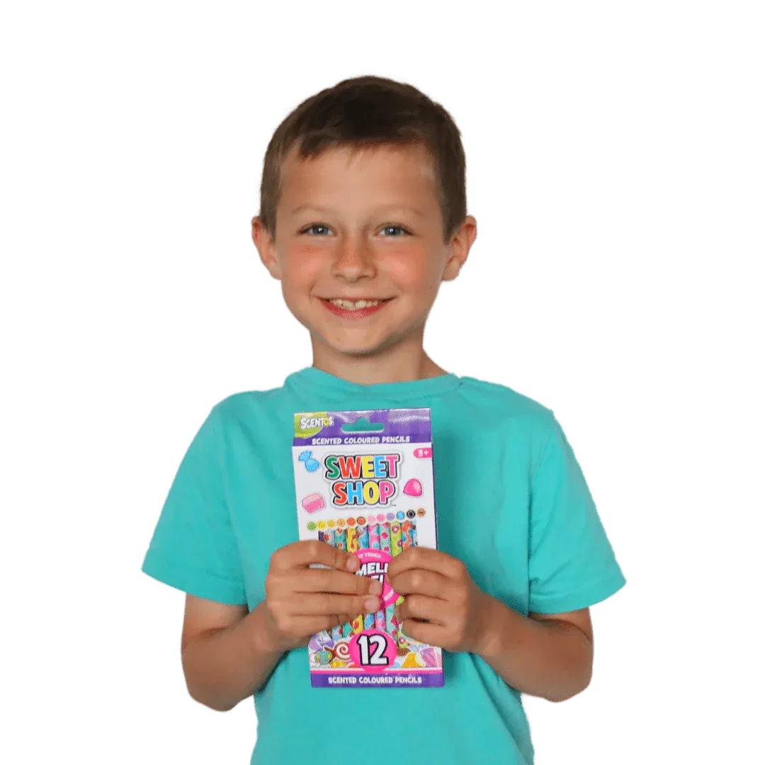 Scentos Sweet Shop Scented Colour Pencils, Pack Of 12