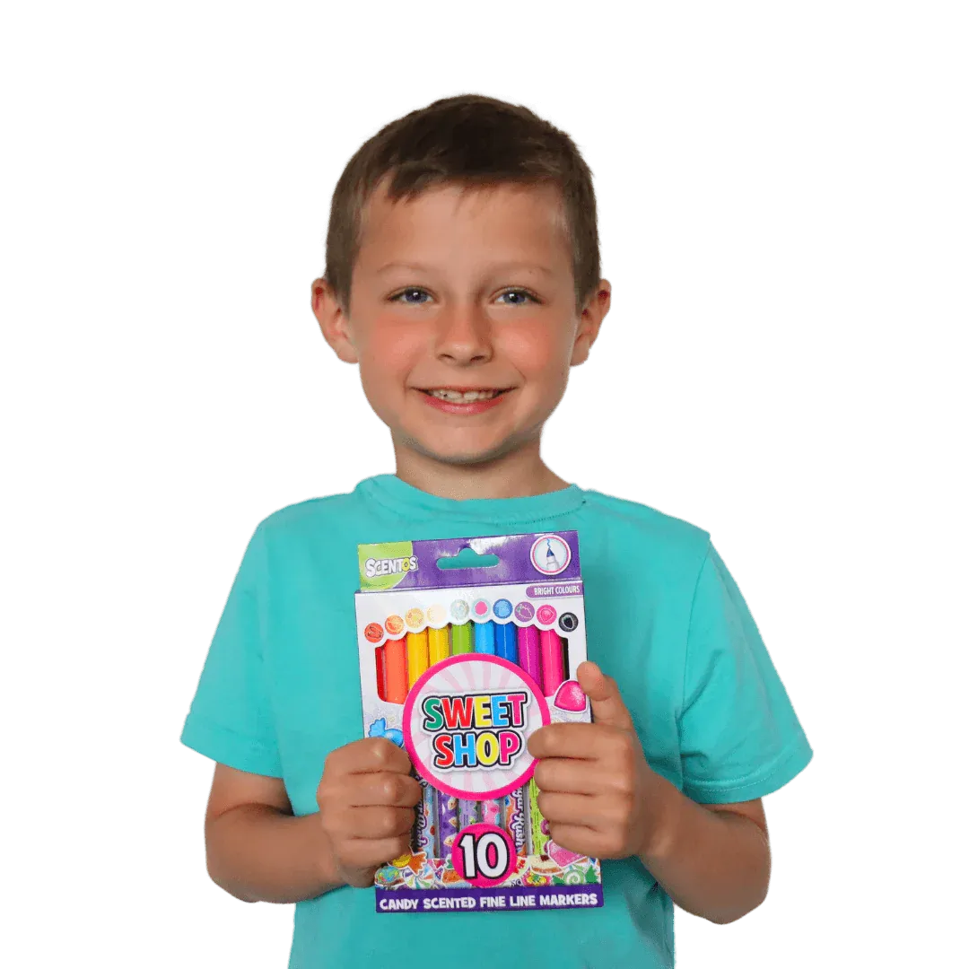 Scentos Sweet Shop Fine Line Markers, Pack Of 10