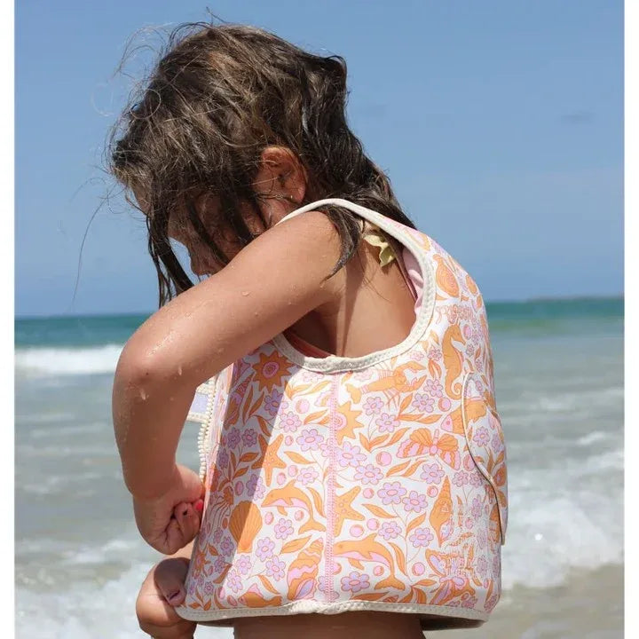 Ocean Magic Pink Kids Swim Vest