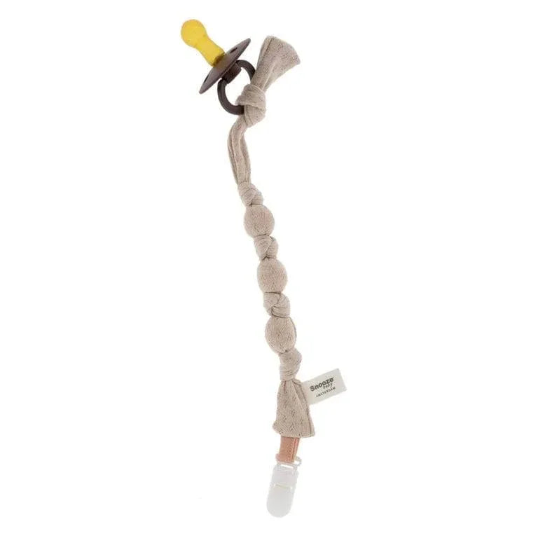 Organic Pacifier Cord Milky Rust