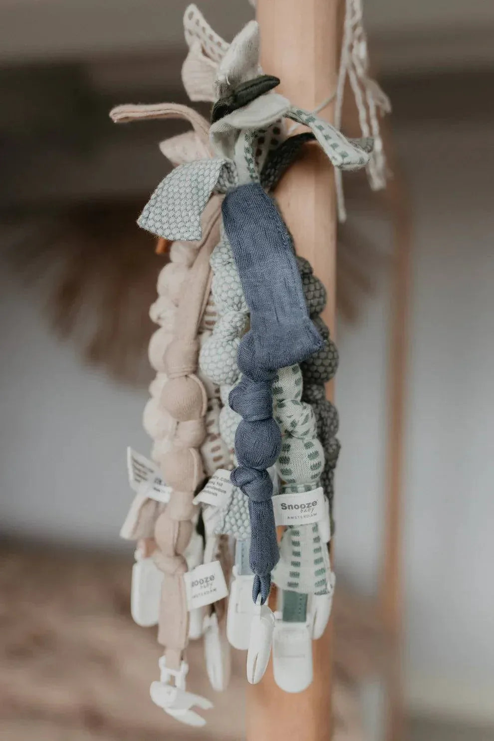 Organic Pacifier cord Blue Nights