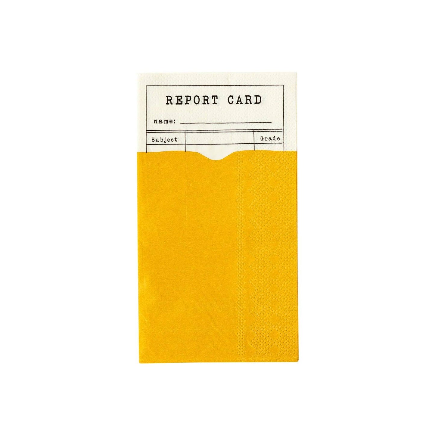 Back To School Report Card Dinner Napkin