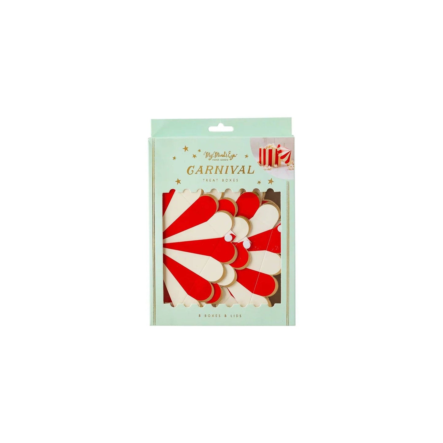 Circus Carnival Tent Favour/Treat Boxes (x8)