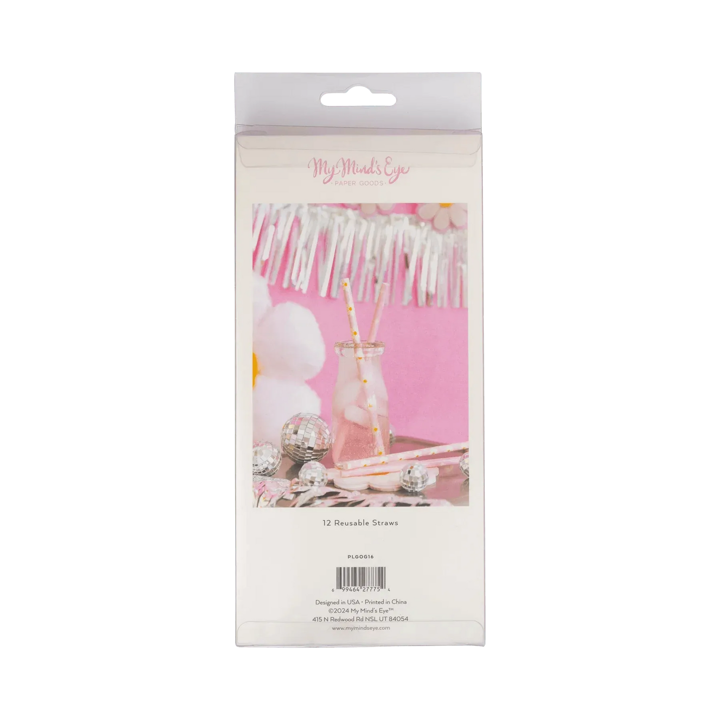 Disco Daisy Reusable Straws (x12)