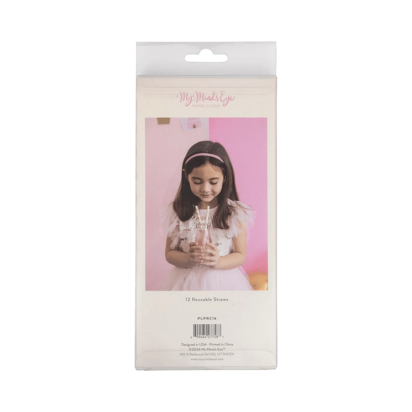 Princess Reusable Straws (x12)