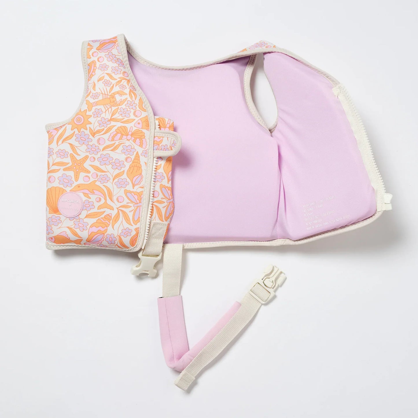 Ocean Magic Pink Kids Swim Vest