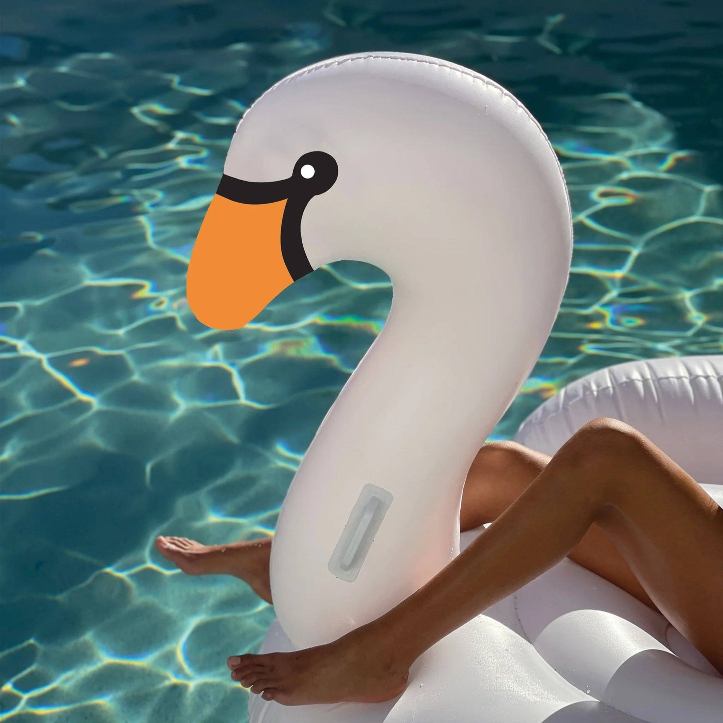 The Resort White Luxe Ride-On Swan
