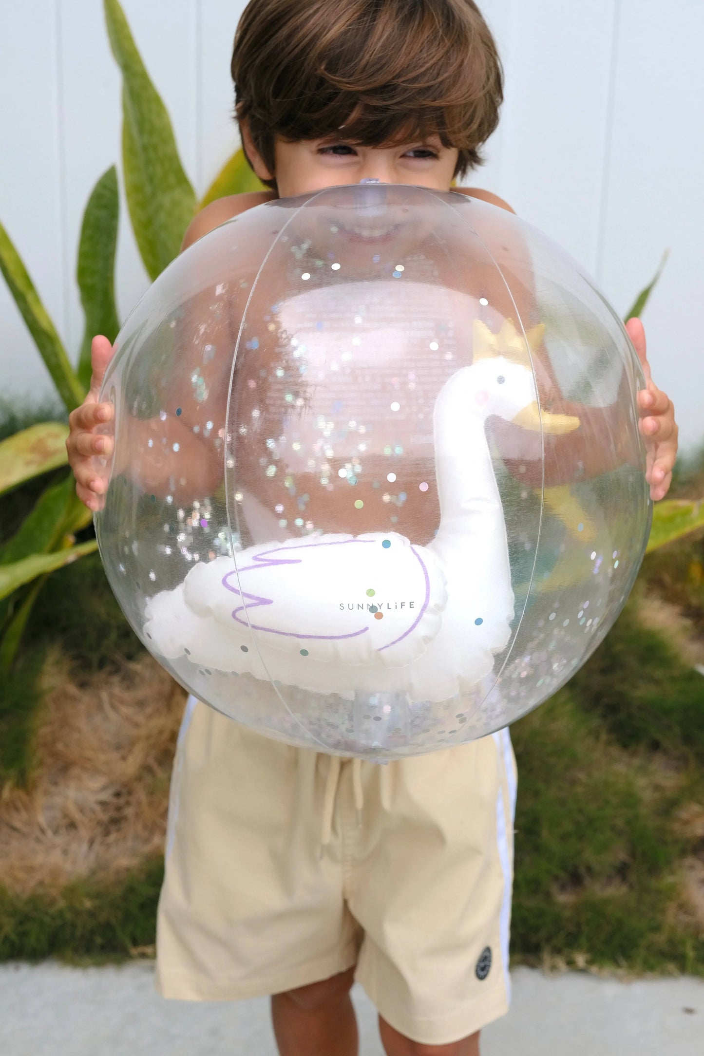Princess Swan 3D Inflatable Beach Ball