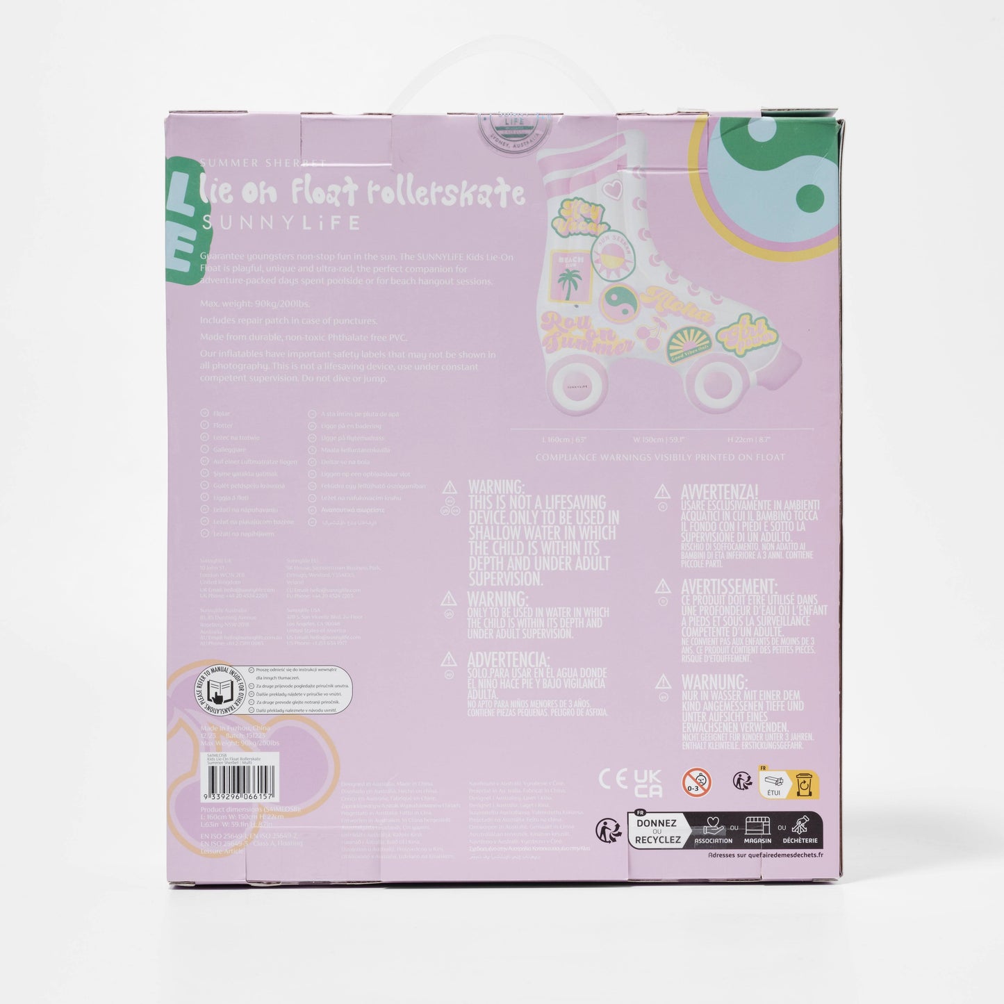 Summer Sherbet Kids Lie-On Float
