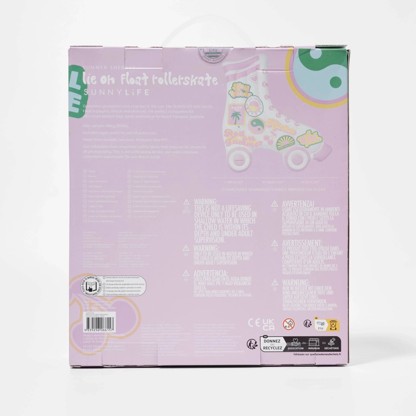 Summer Sherbet Kids Lie-On Float