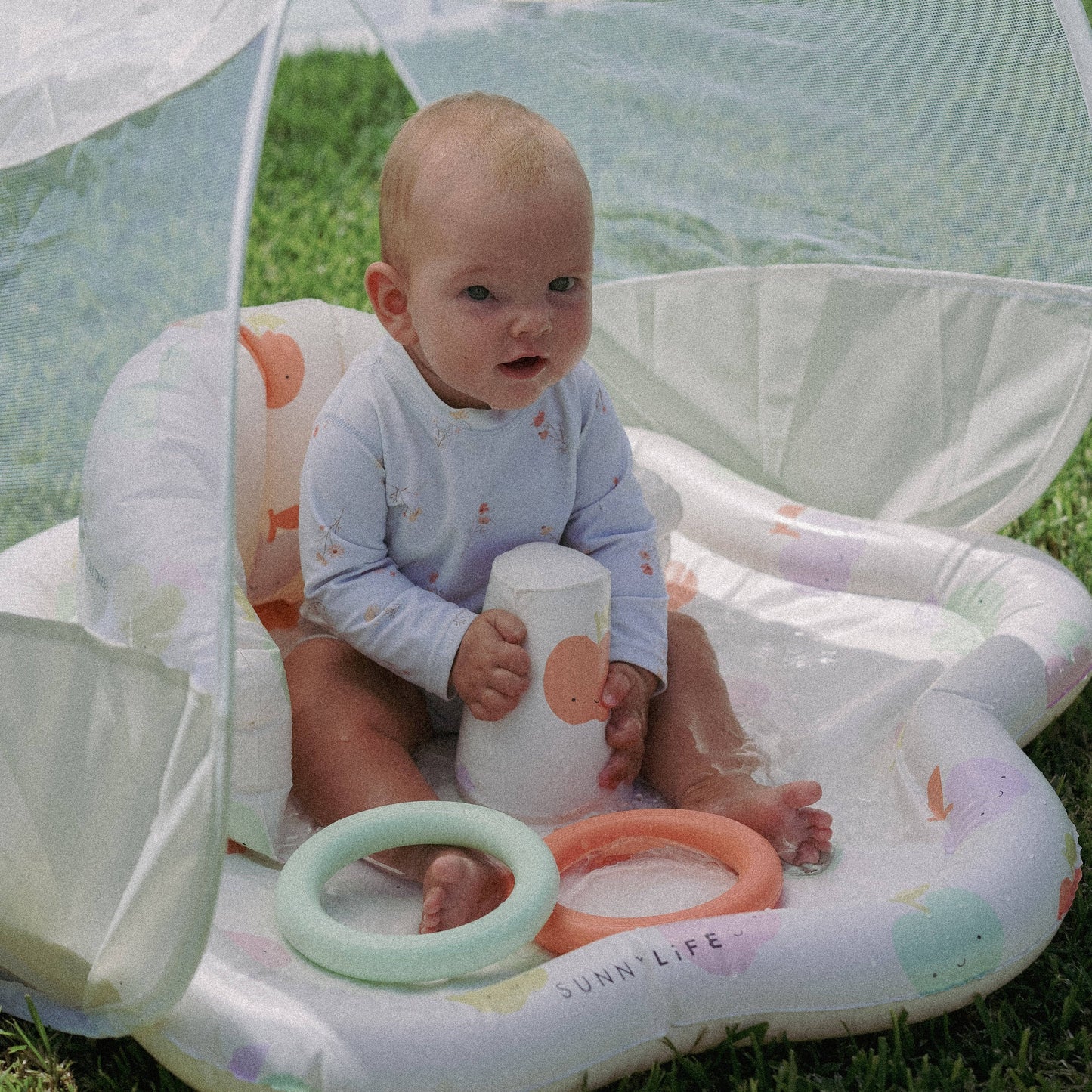 Apple Sorbet Baby Playmat with Shade