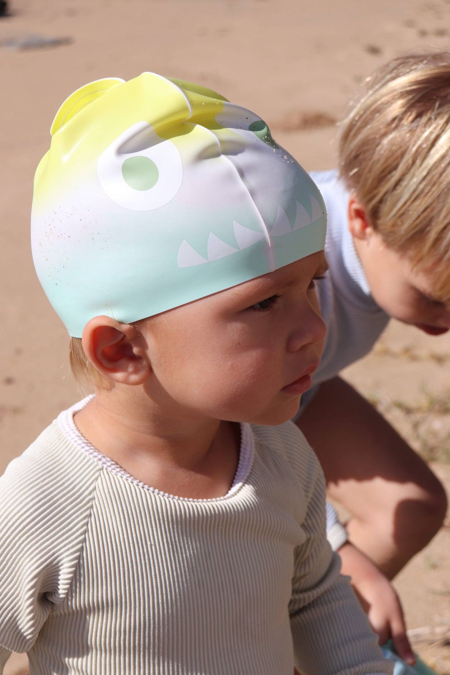 Salty The Shark Kids Swimming Cap