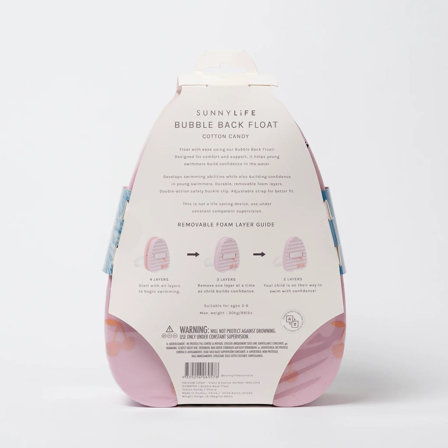 Cotton Candy Cherry Bubble Back Float