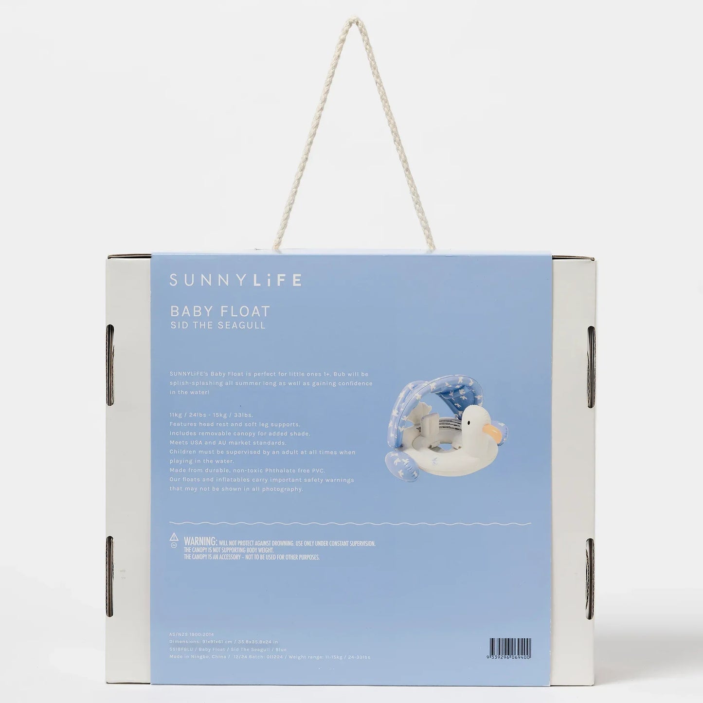 Sid The Seagull Blue Baby Float