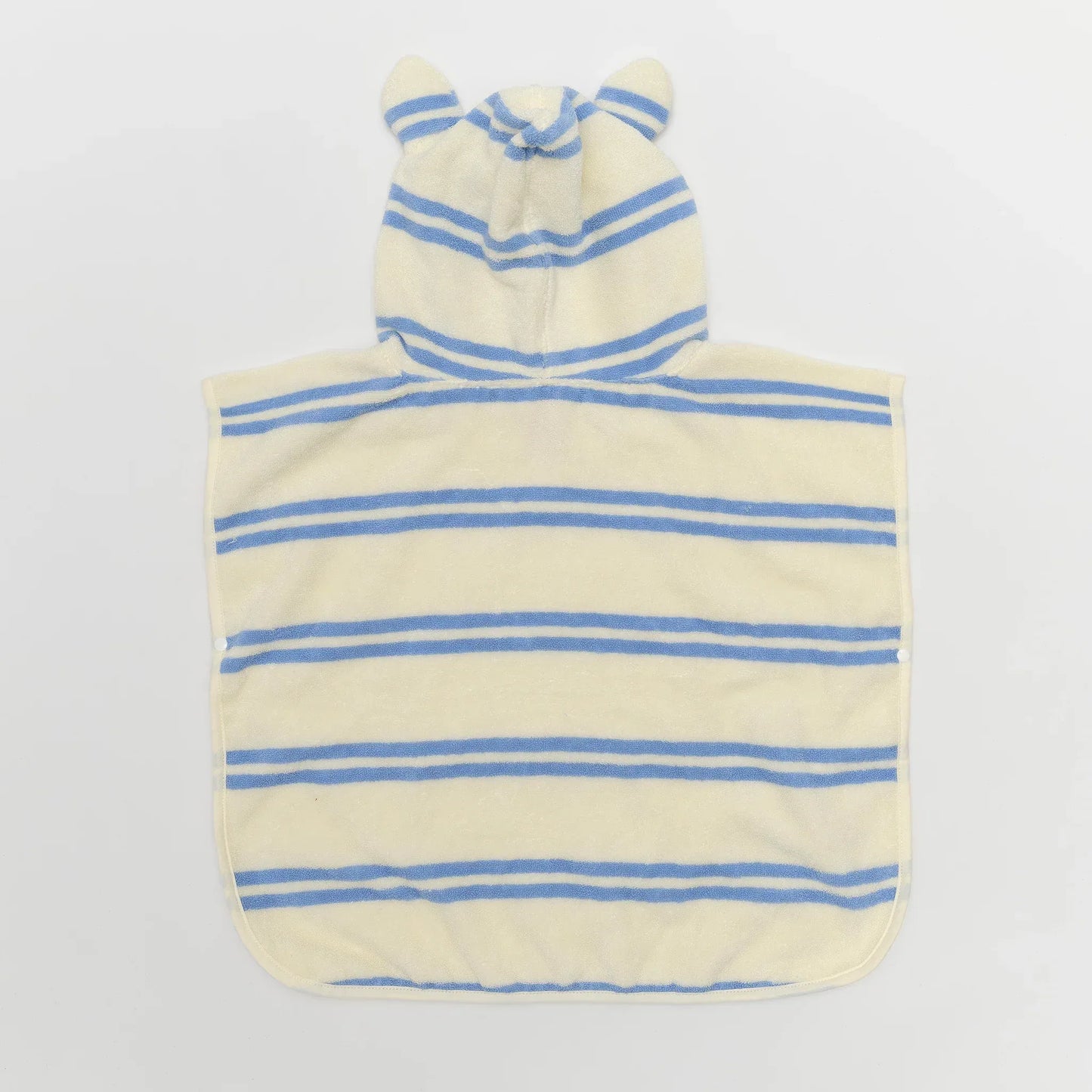 Sid the Seagull Blue Stripe Kids Character Hooded Towel