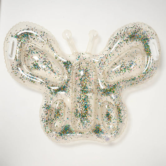 Butterfly Cotton Candy Glitter Kids Lie-On Float