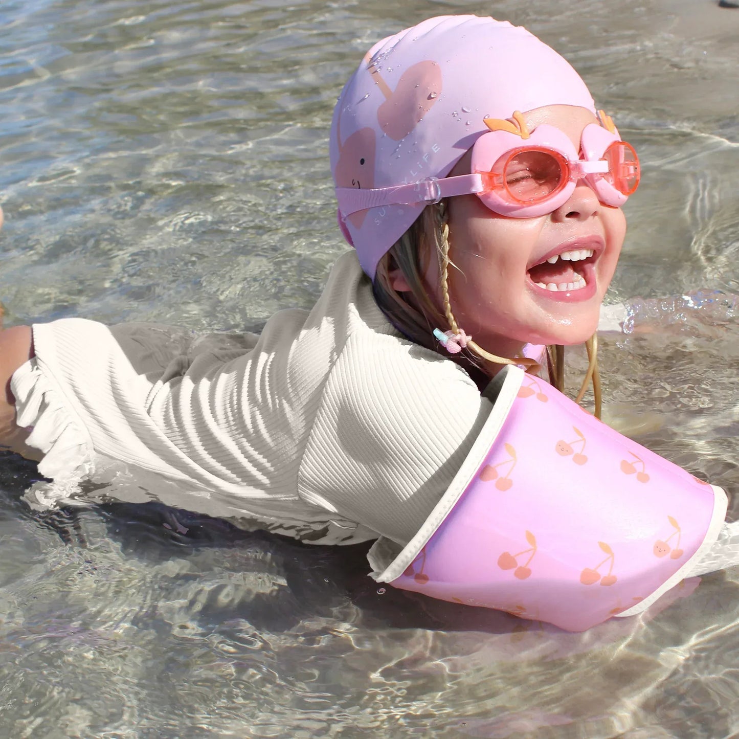 Cotton Candy Cherry Kids Neoprene Arm Bands