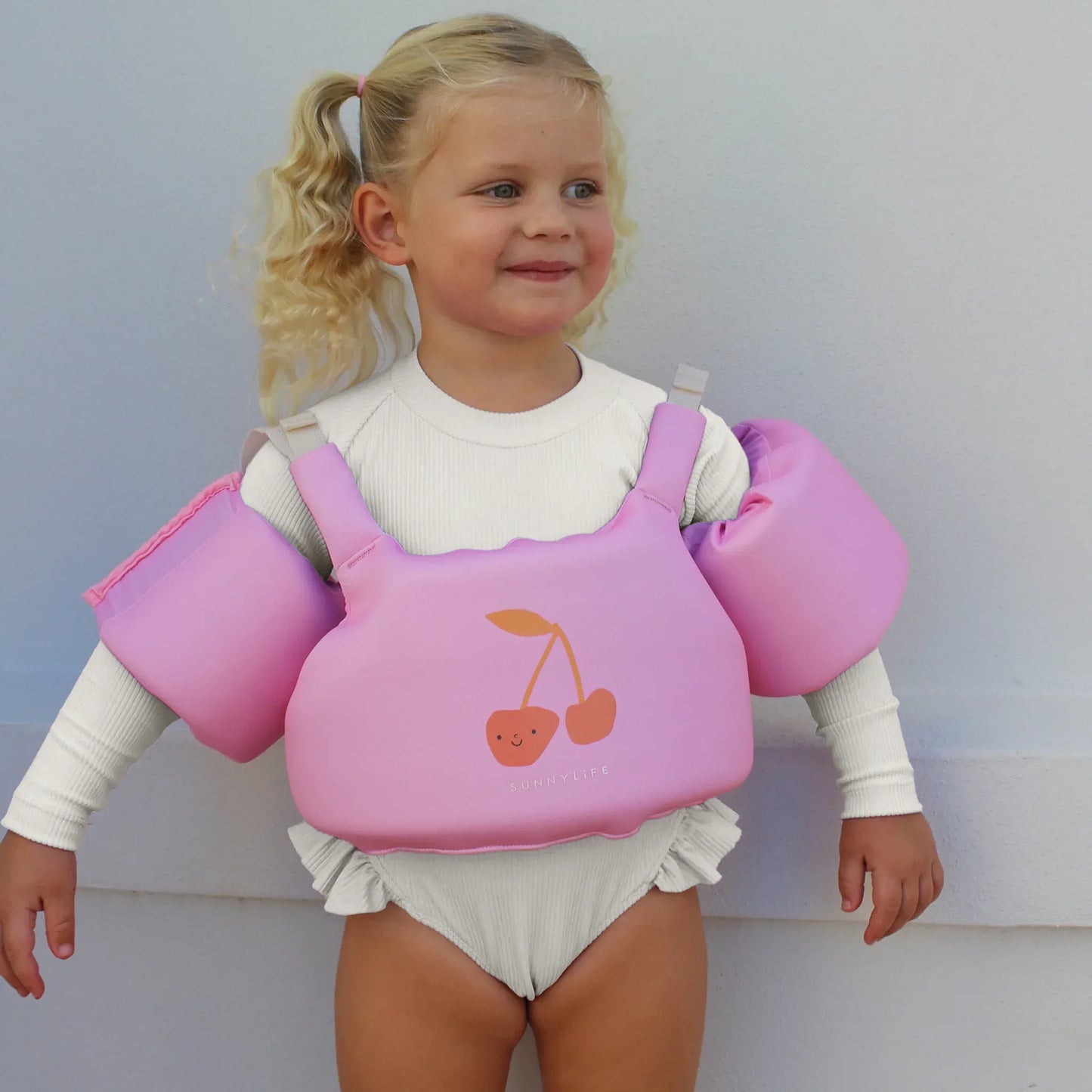 Cotton Candy Cherry Floatie Jacket 3-6