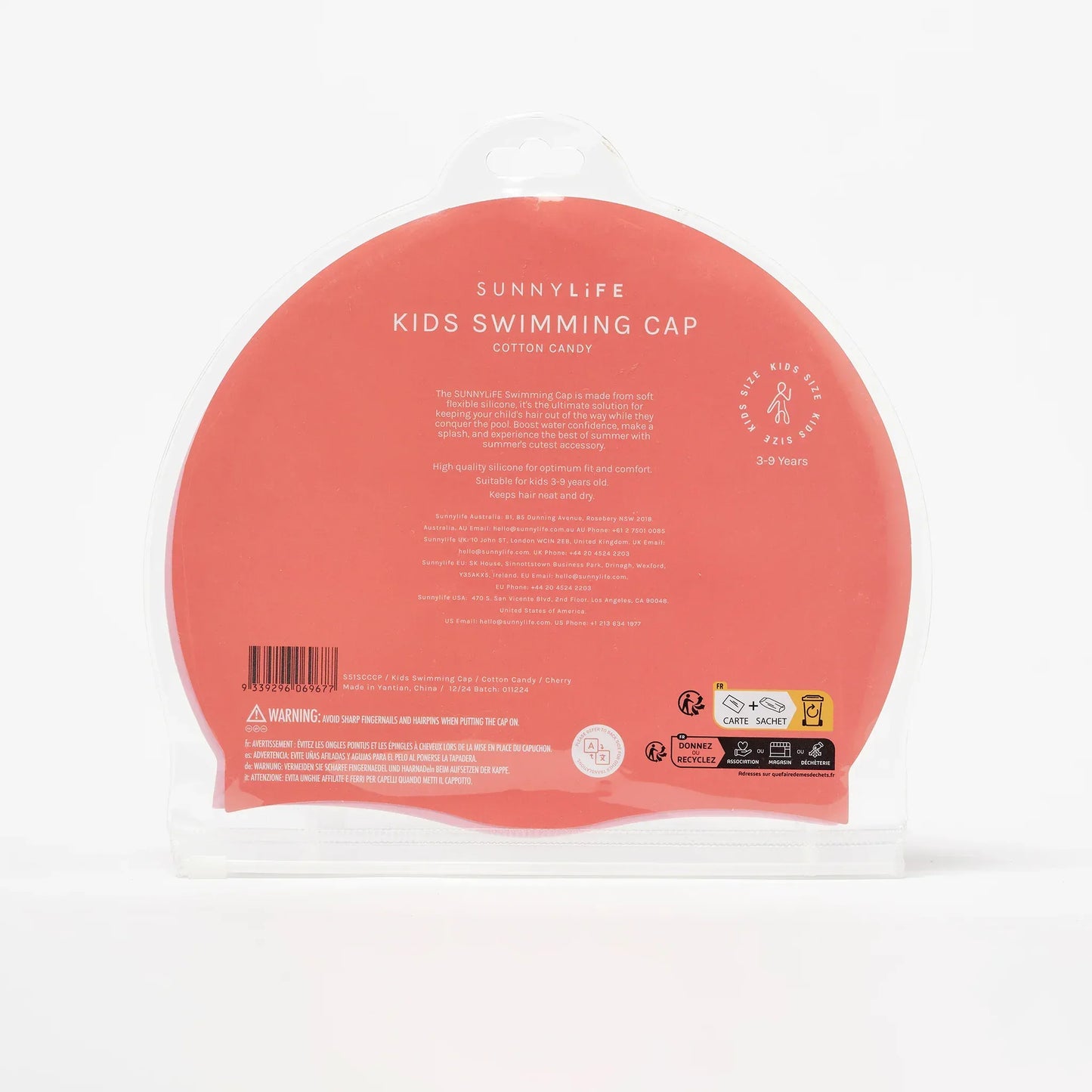 Cotton Candy Cherry Swimming Cap