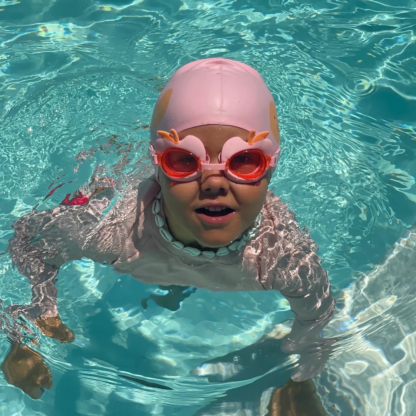 Cotton Candy Cherry Swimming Cap