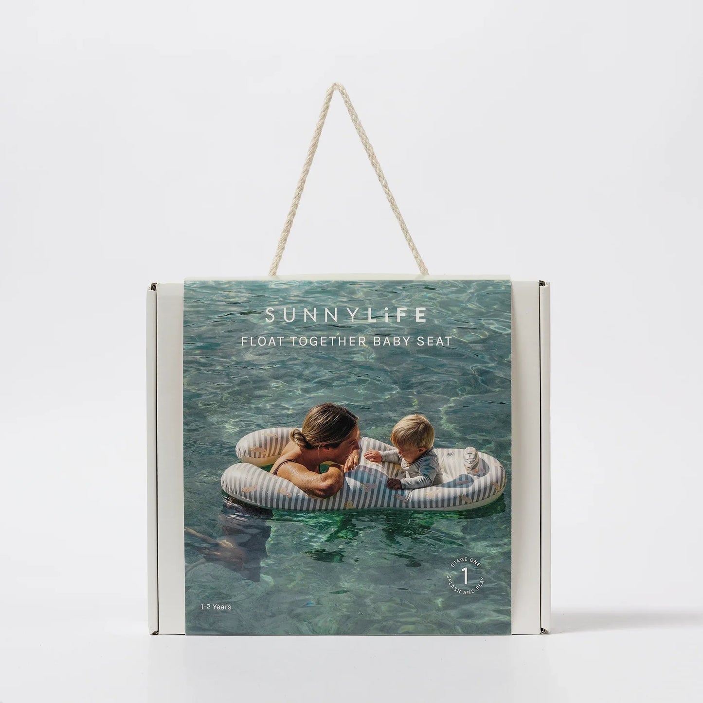 Duck Sage Stripe Float Together Baby Seat