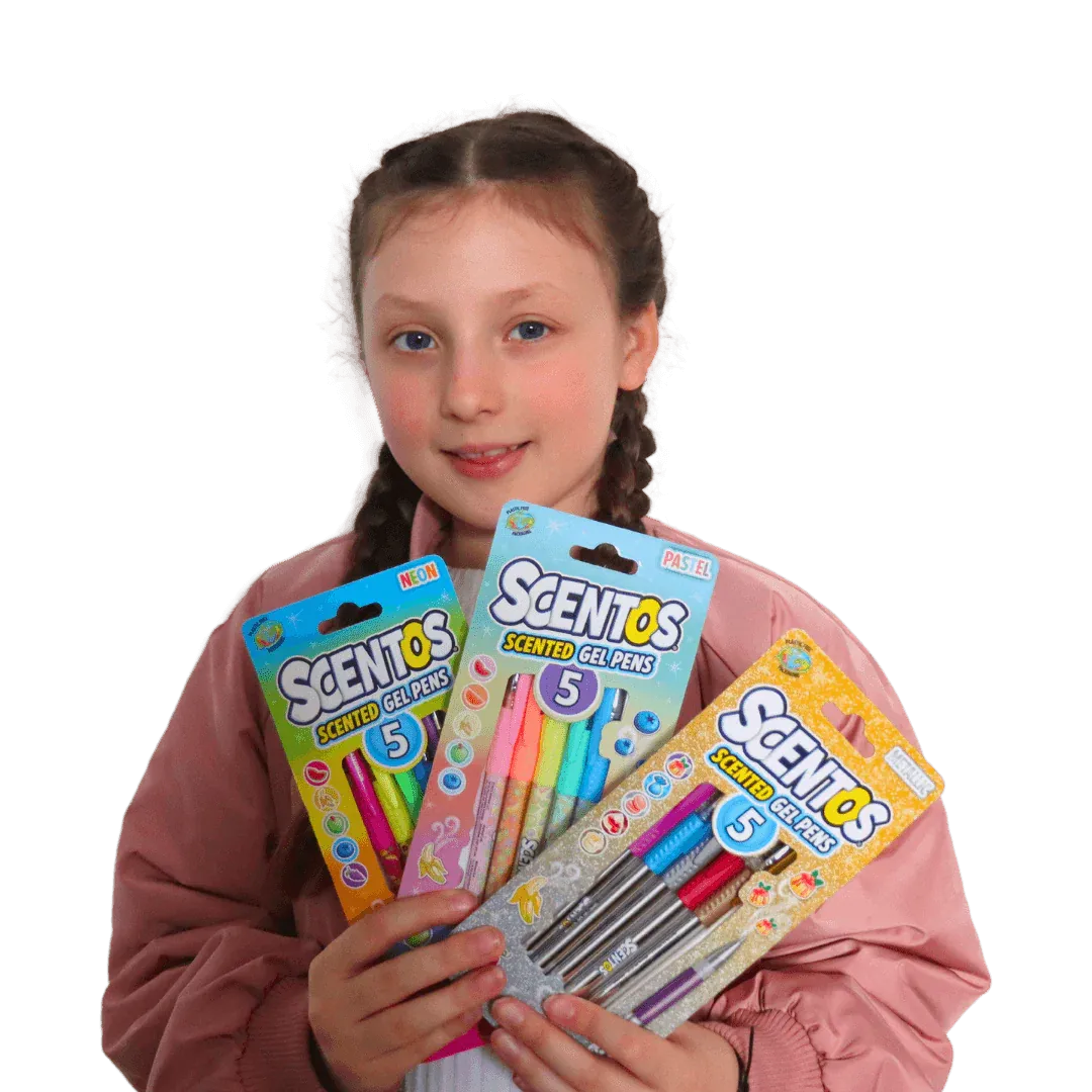 Scentos Pastel Gel Pens, Pack Of 5
