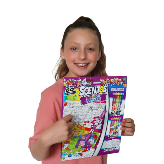 Scentos On The Go Colour In Puzzles