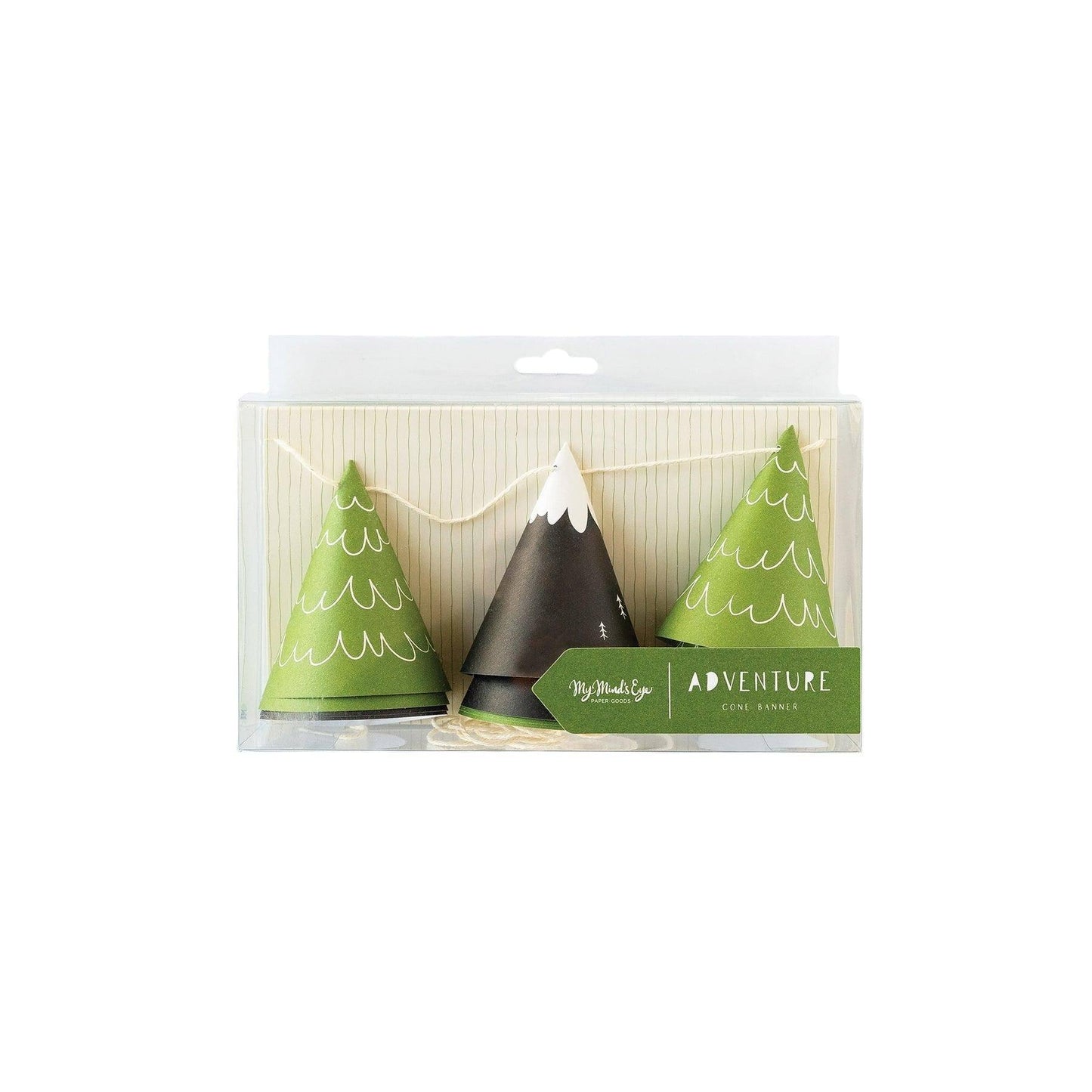 My Minds Eye Adventure Mountain and Tree Cone Banner - partyalacarte.co.in