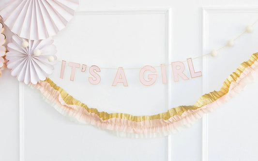 My Minds Eye Baby Pink Banner - partyalacarte.co.in
