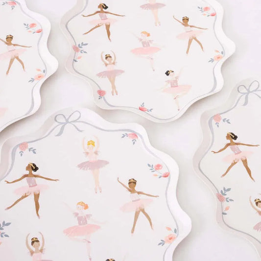 Meri Meri Ballerina Plates (x 8) - partyalacarte.co.in