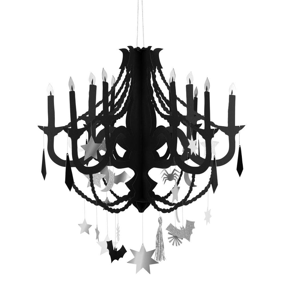 Meri Meri Black Paper Chandelier - partyalacarte.co.in