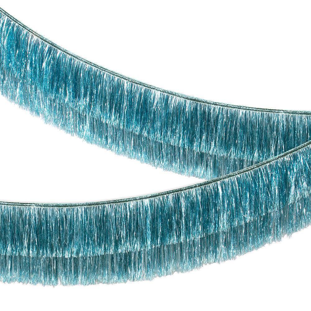 Meri Meri Blue Tinsel Fringe Garland - partyalacarte.co.in