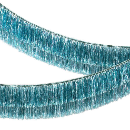 Meri Meri Blue Tinsel Fringe Garland - partyalacarte.co.in