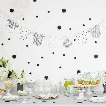 Talking Table Born To Be Loved Baby Shaped Napkin - partyalacarte.co.in