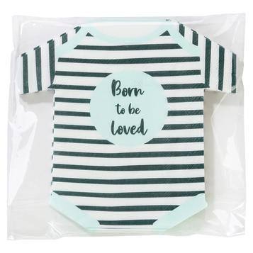 Talking Table Born To Be Loved Baby Shaped Napkin - partyalacarte.co.in