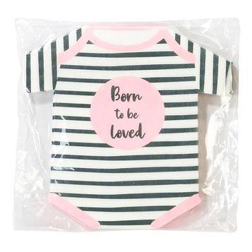 Talking Table Born To Be Loved Pink Baby Napkins - partyalacarte.co.in